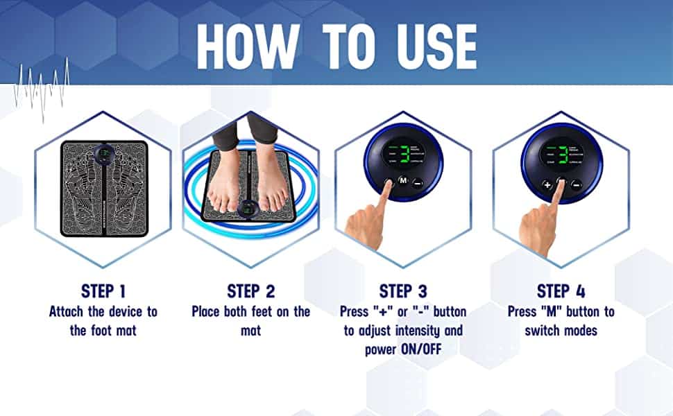 how to use ems foot massager